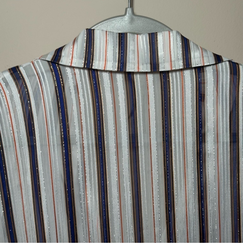 Aratta Silent Journey Striped Floral Embroidered Button Down Top Bundle Size S-M - Picture 16 of 16